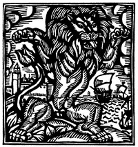  Guillaume Apollinaire,Le Bestiaire, De leeuw. De gedichten uit le Bestiaire, het Bestiarium, zijn geïllustreerd met houtgravures van Raoul Dufy, Vertalingen, Vivienne Stringa